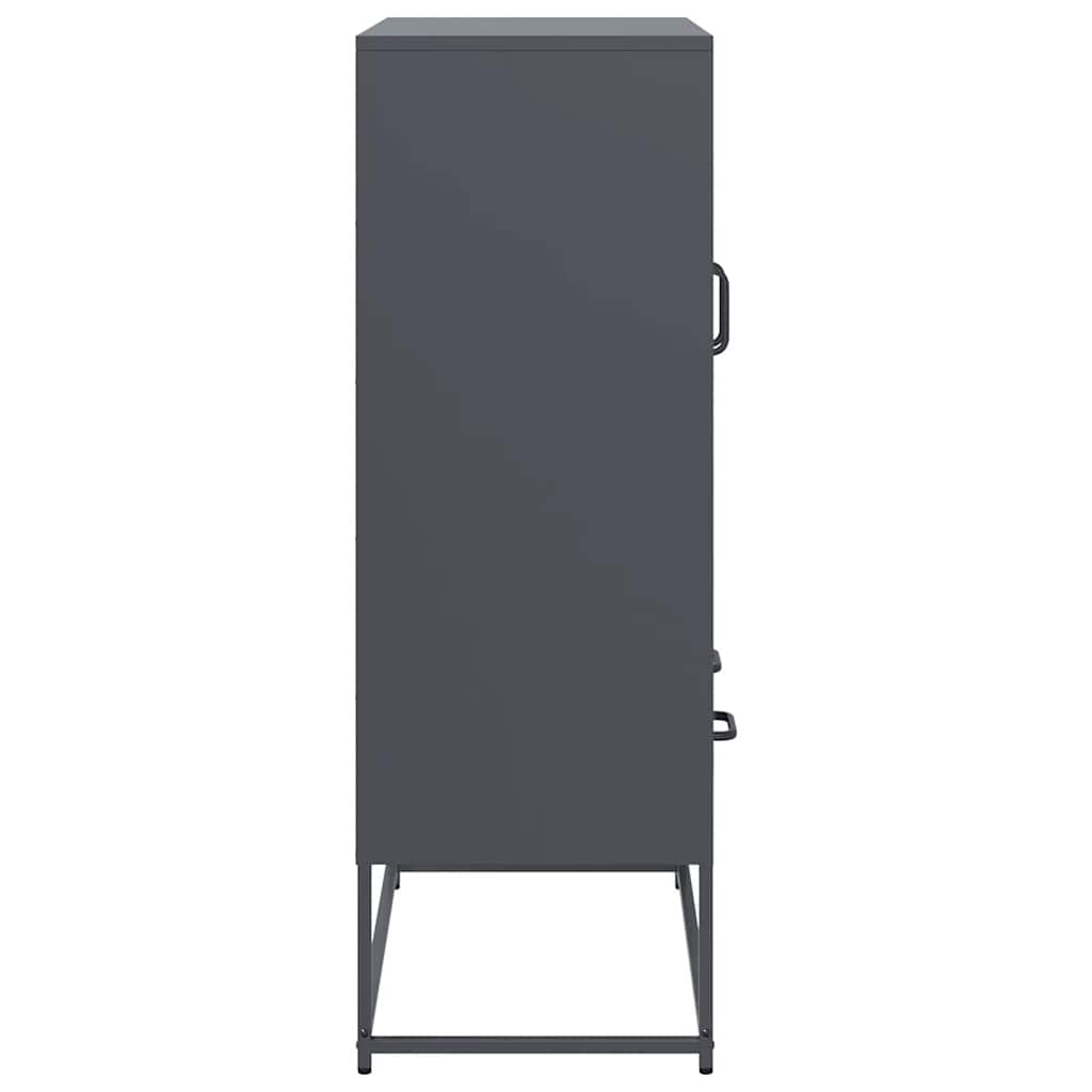 skab 68x39x111,5 cm stål antracitgrå