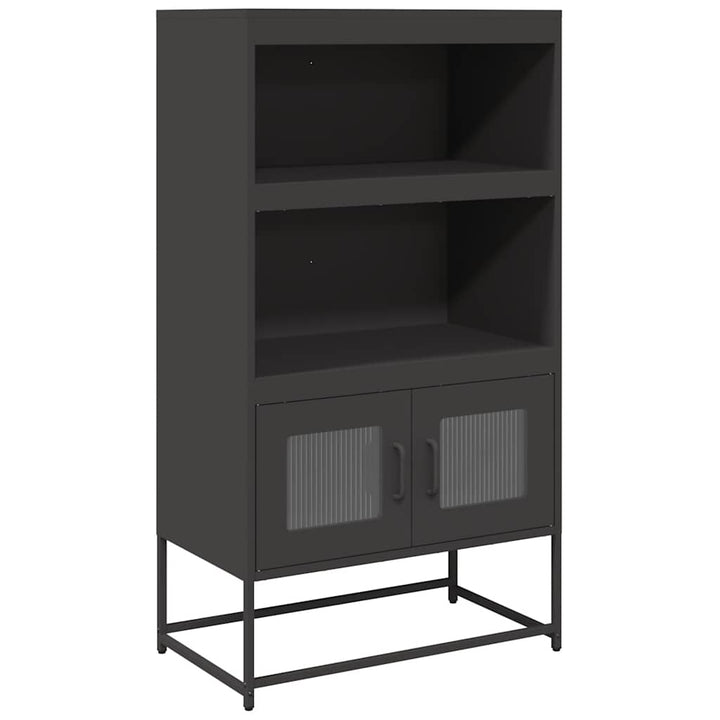 højskab 68x39x123 cm stål sort