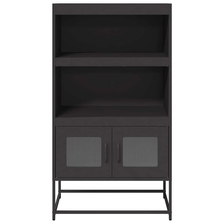 højskab 68x39x123 cm stål sort