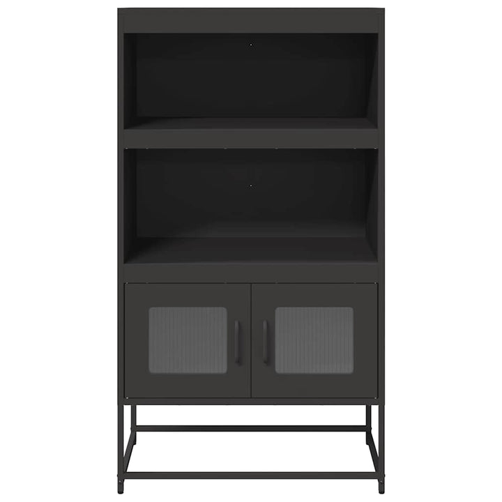 højskab 68x39x123 cm stål sort