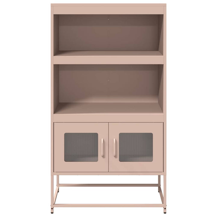 højskab 68x39x123 cm stål lyserød