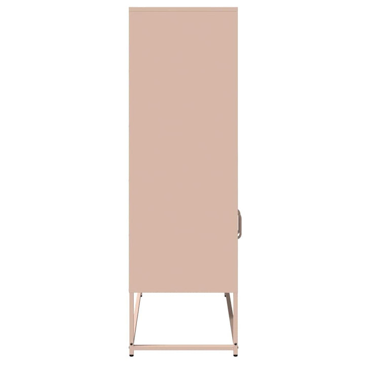 højskab 68x39x123 cm stål lyserød