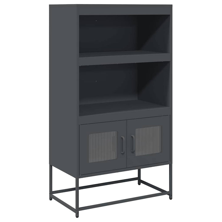 højskab 68x39x123 cm stål antracitgrå