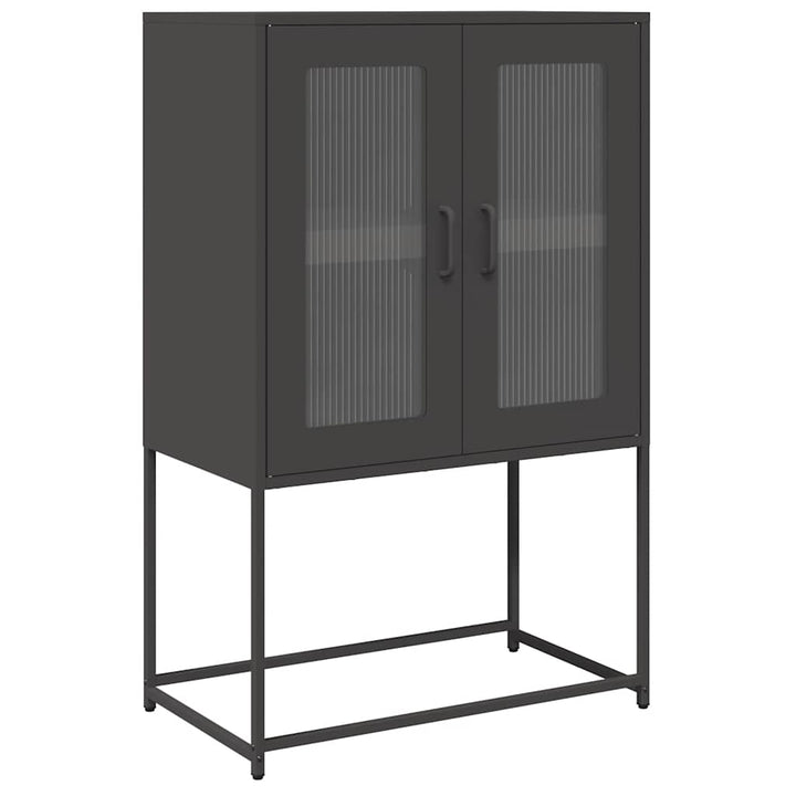 højskab 68x39x107 cm stål sort