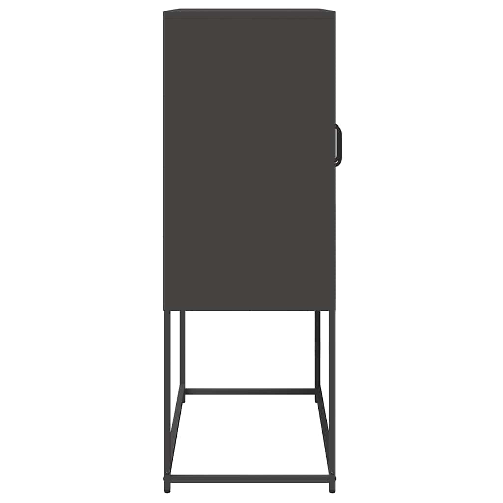 højskab 68x39x107 cm stål sort