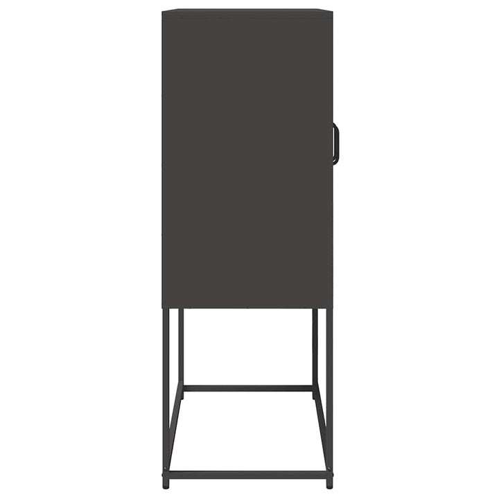 højskab 68x39x107 cm stål sort