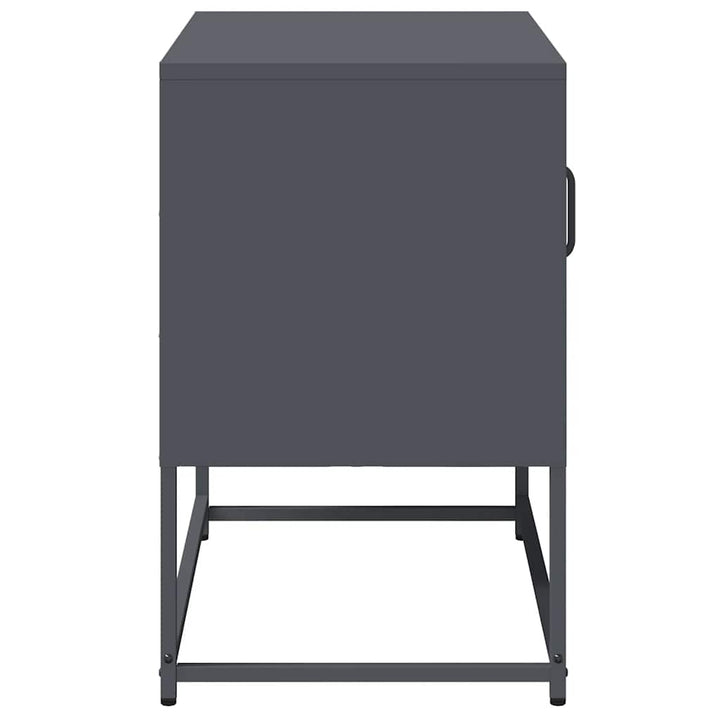 tv-bord 68x39x60,5 cm stål antracitgrå