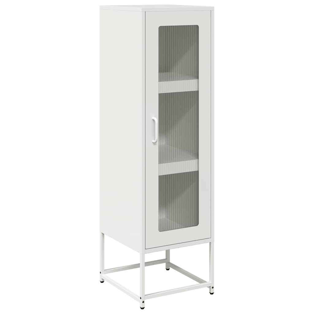 skab 36x39x123 cm koldvalset stål hvid