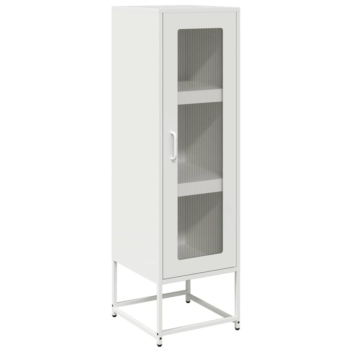 skab 36x39x123 cm koldvalset stål hvid