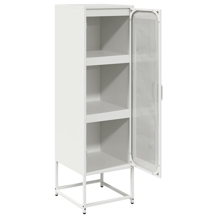 skab 36x39x123 cm koldvalset stål hvid