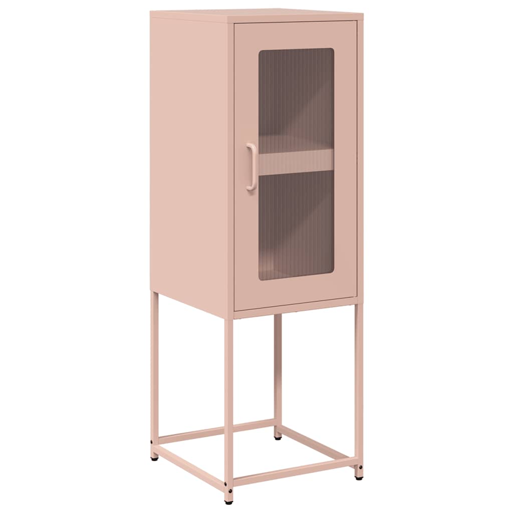 skab 36x39x107 cm koldvalset stål lyserød