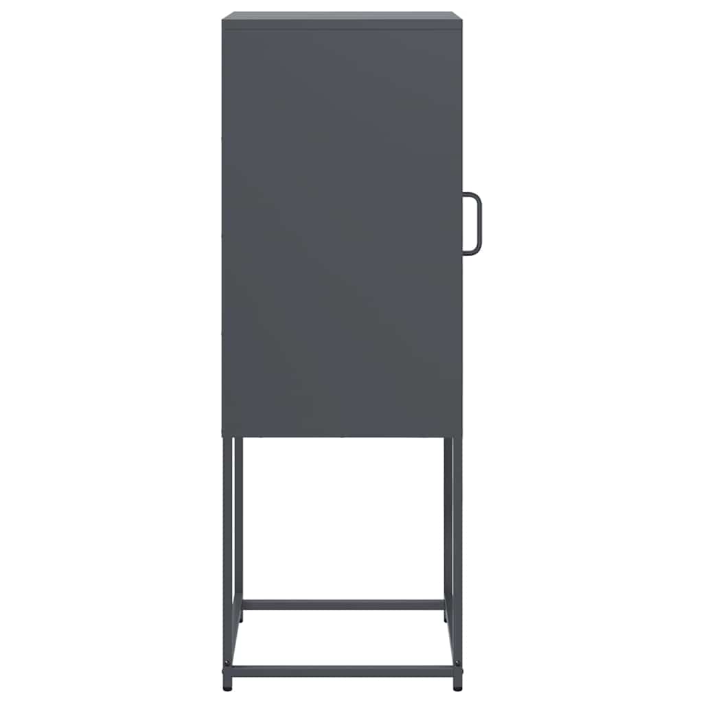 skænk 36x39x107 cm koldvalset stål antracitgrå
