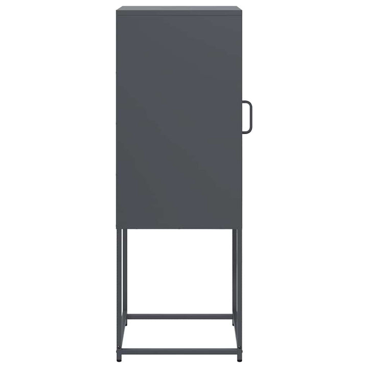 skænk 36x39x107 cm koldvalset stål antracitgrå