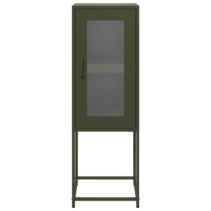 skab 36x39x107 cm koldvalset stål olivengrøn