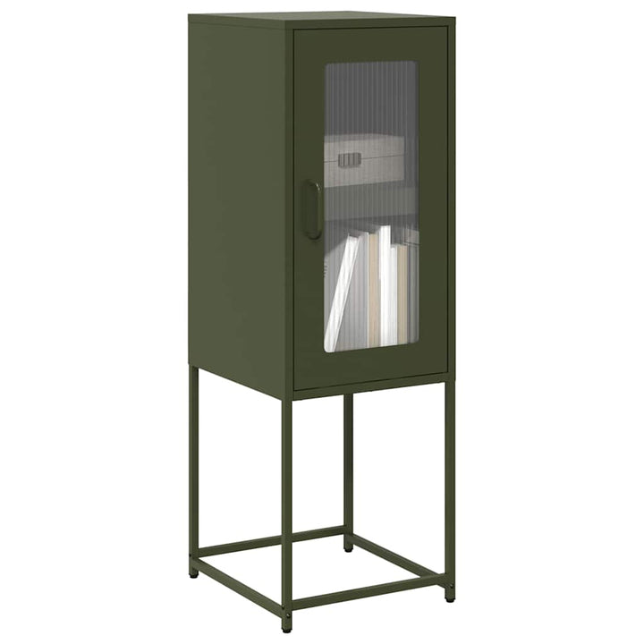 skab 36x39x107 cm koldvalset stål olivengrøn