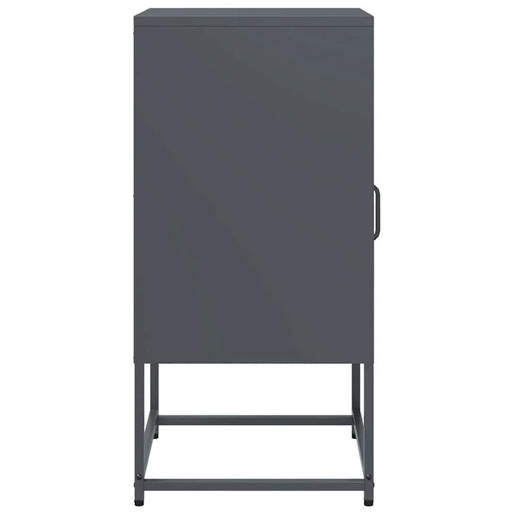 sengebord 36x39x78 cm koldvalset stål antracitgrå