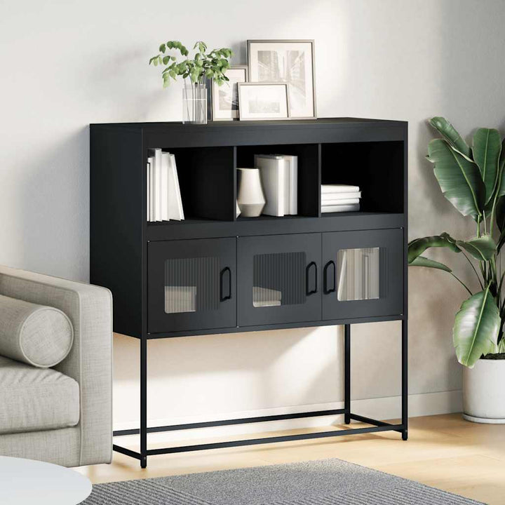 skænk 100,5x39x107 cm koldvalset stål antracitgrå