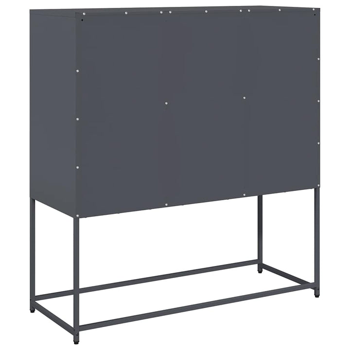 skænk 100,5x39x107 cm koldvalset stål antracitgrå