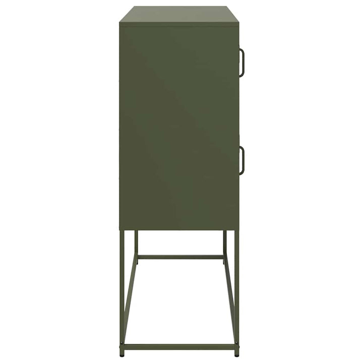 skab 100,5x39x107 cm koldvalset stål olivengrøn