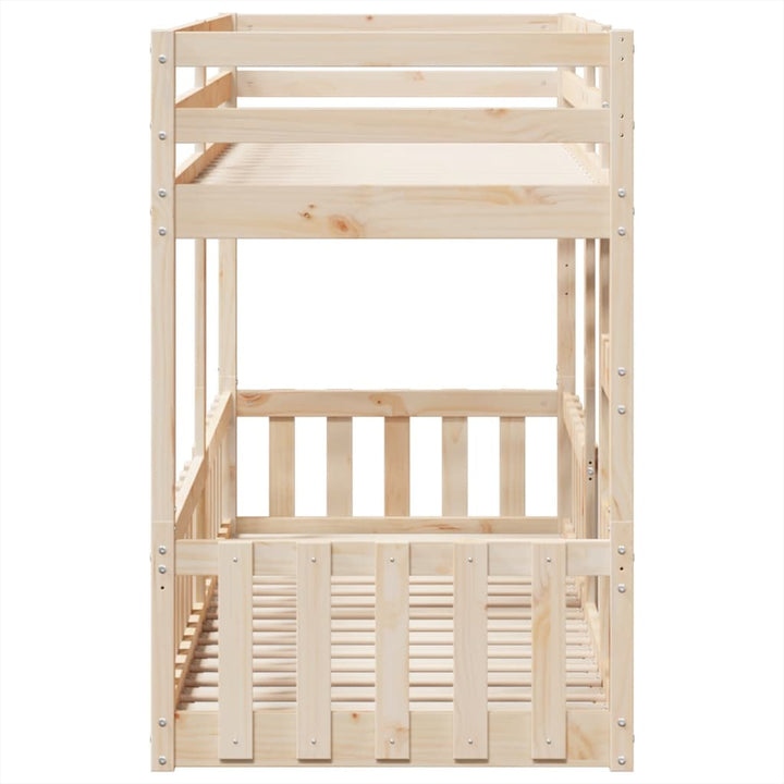 køjeseng 75x190 cm massivt fyrretræ