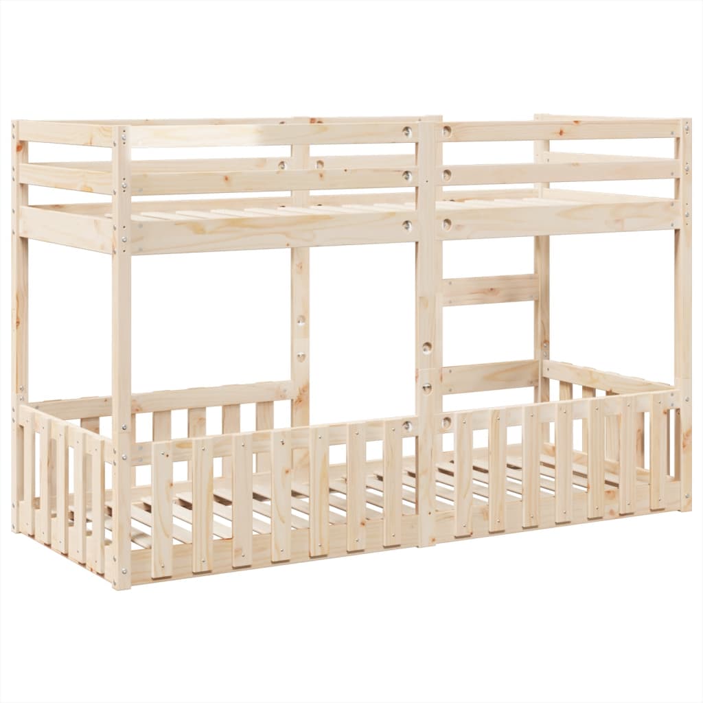 køjeseng 75x190 cm massivt fyrretræ