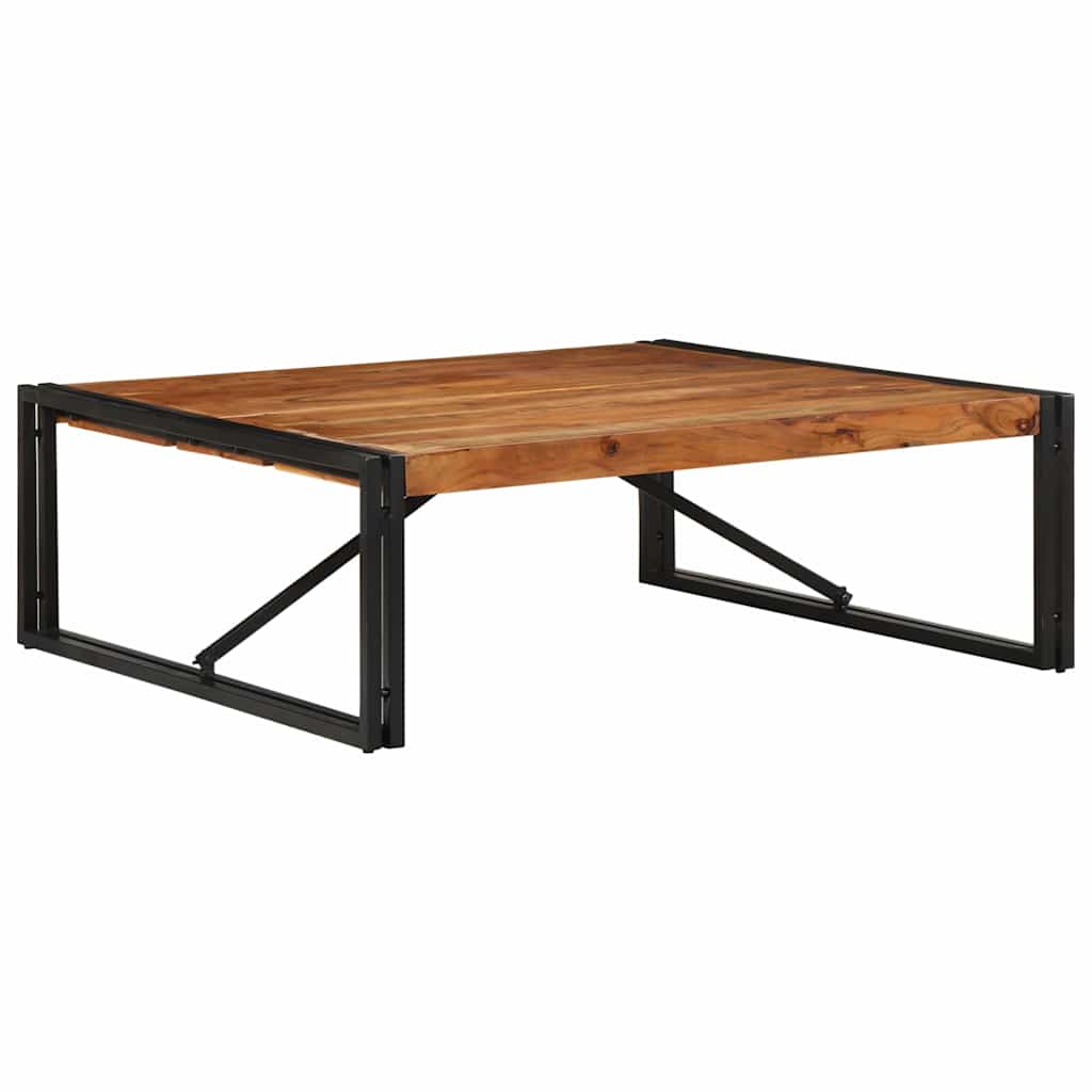sofabord 100x100x35 cm massivt akacietræ