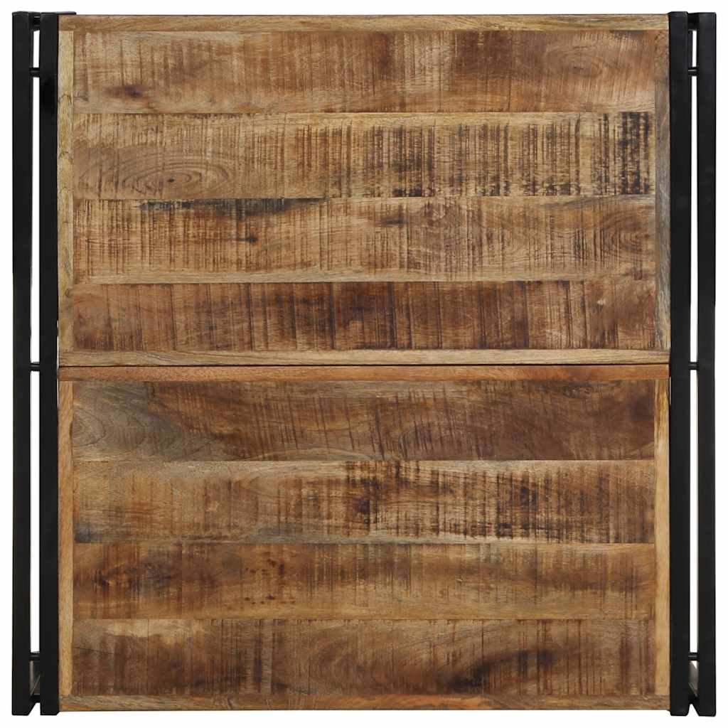 sofabord 80x80x35 cm massivt ru mangotræ
