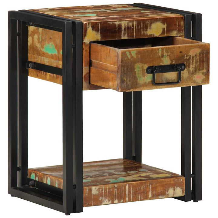 Natskab 2 pcs Flerfarvet 40 x 35 x 50 cm Solid genbrugs træ