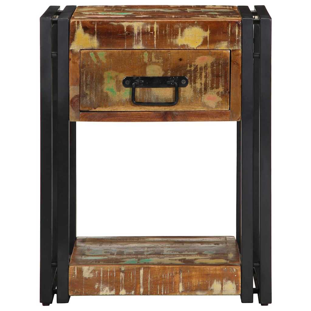 Natskab 2 pcs Flerfarvet 40 x 35 x 50 cm Solid genbrugs træ
