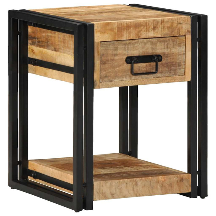sengeskabe 2 stk 40x40x50 cm massivt ru mangotræ