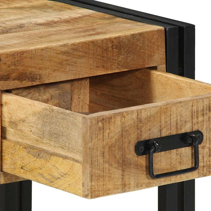 sengeskabe 2 stk 40x40x50 cm massivt ru mangotræ