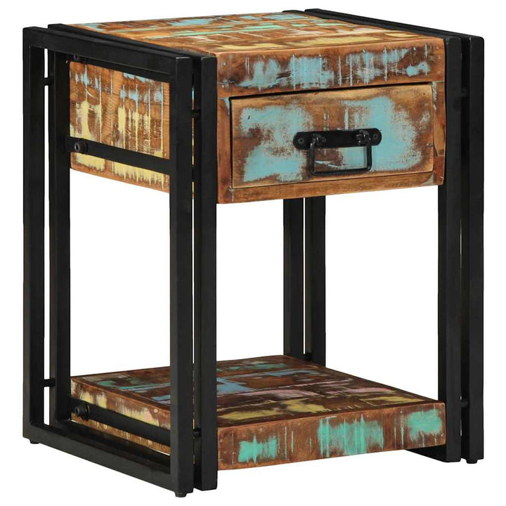 Natskab 2 pcs Flerfarvet 40 x 40 x 50 cm Solid genbrugs træ