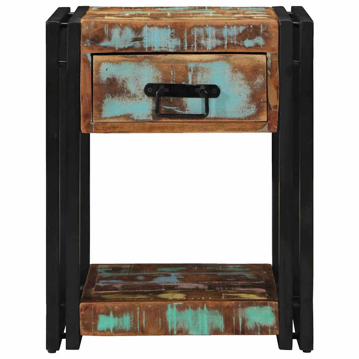 Natskab 2 pcs Flerfarvet 40 x 40 x 50 cm Solid genbrugs træ