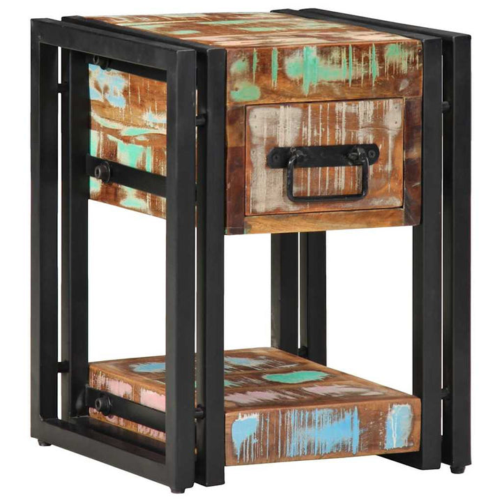 Natskab 2 pcs Flerfarvet 30 x 30 x 40 cm Solid genbrugs træ