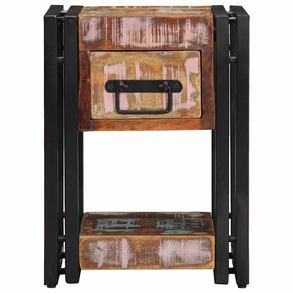 Natskab 2 pcs Flerfarvet 30 x 30 x 40 cm Solid genbrugs træ