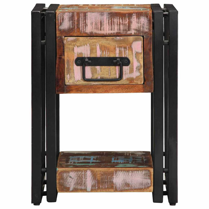 Natskab 2 pcs Flerfarvet 30 x 30 x 40 cm Solid genbrugs træ