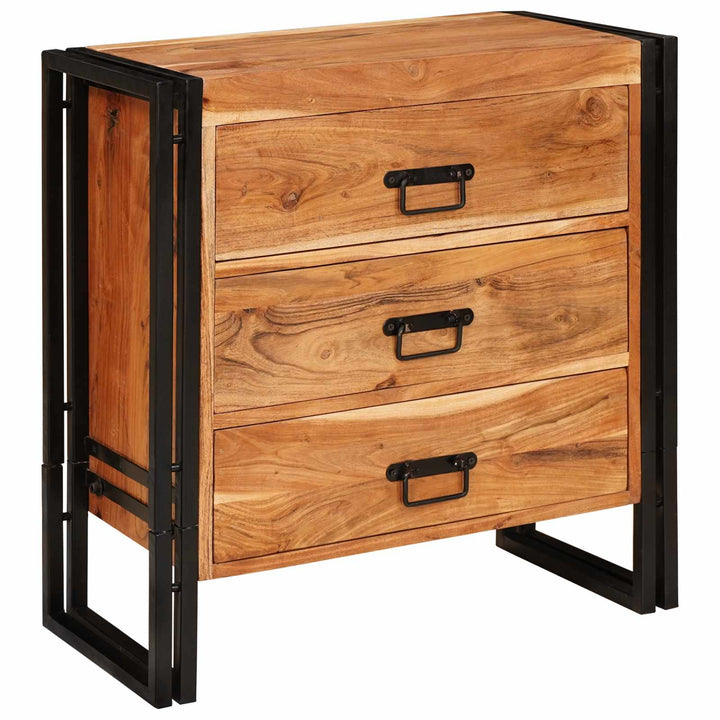 Sideboard med skuffe Brun 66 x 33 x 70 cm Massivt Akacietræ