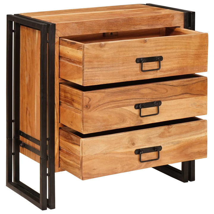 Sideboard med skuffe Brun 66 x 33 x 70 cm Massivt Akacietræ