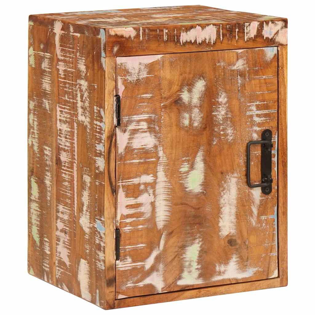 Sengebord 2 pcs Brun 35 x 33 x 48 cm Massivt genbrugstræ