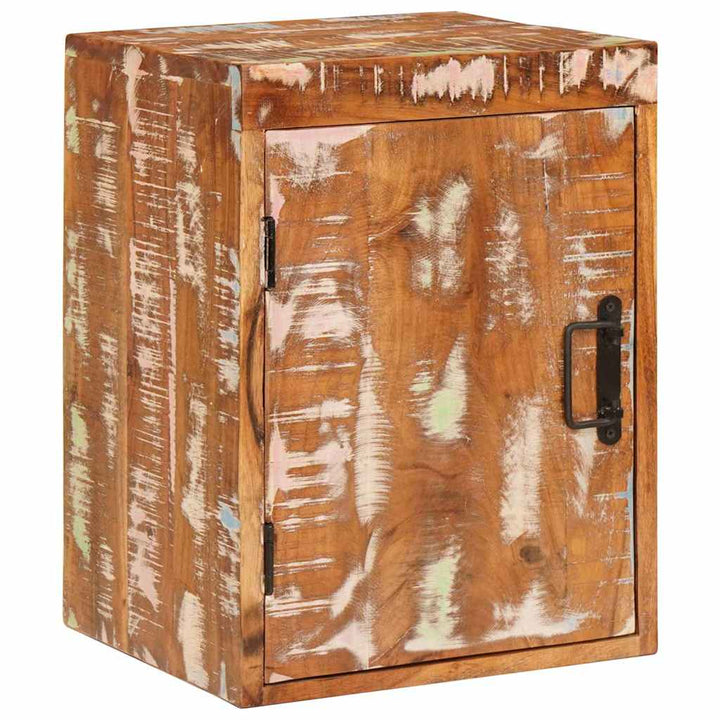 Sengebord 2 pcs Brun 35 x 33 x 48 cm Massivt genbrugstræ