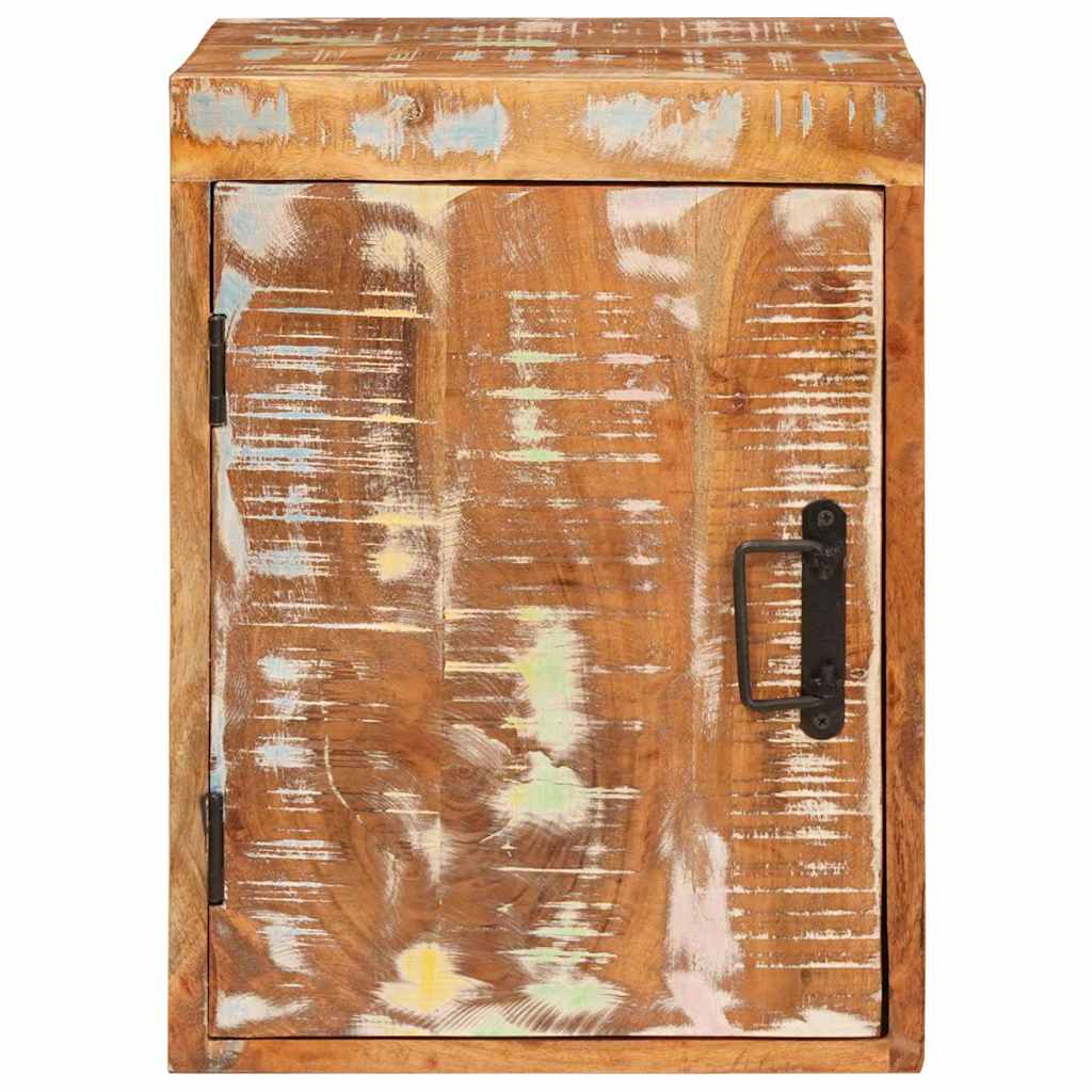 Sengebord 2 pcs Brun 35 x 33 x 48 cm Massivt genbrugstræ