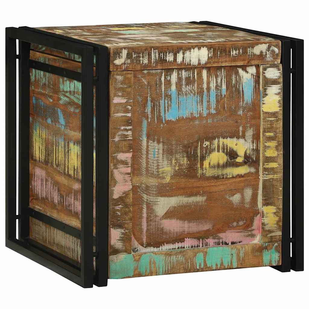 Opbevaringskasse Brun og sort 50 x 50 x 50 cm