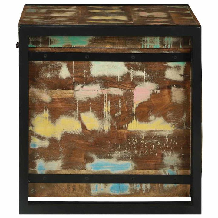 Opbevaringskasse Brun og sort 60 x 40 x 41 cm genbrugstræ