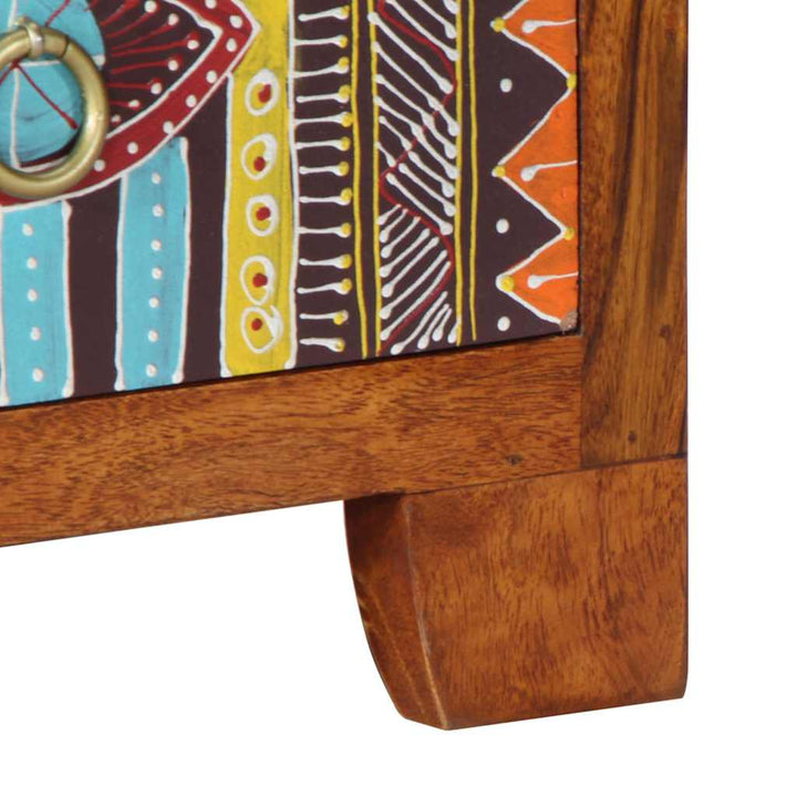 sengebord 35x35x45 cm massivt akacietræ
