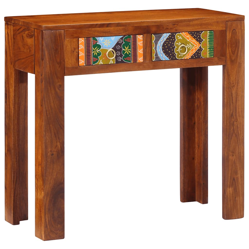 konsolbord 80x35x75 cm massivt akacietræ