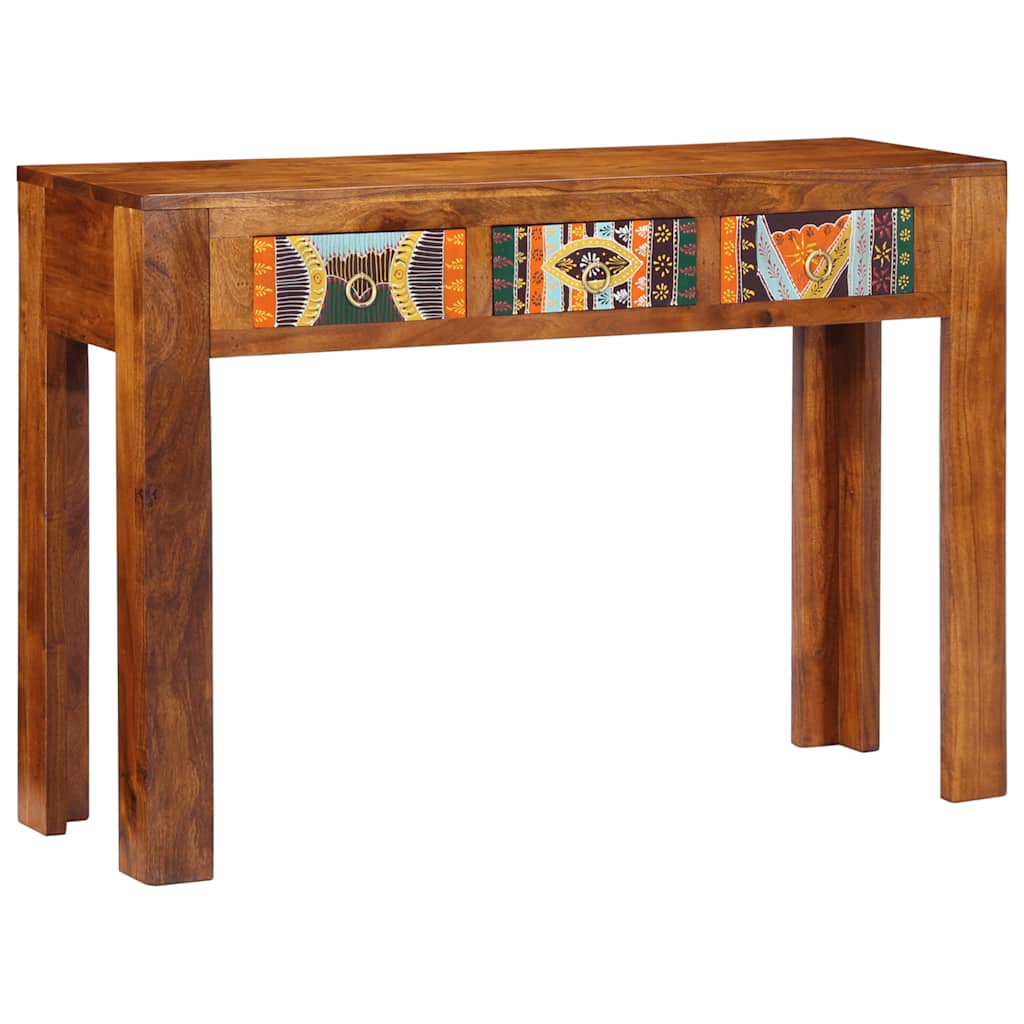 konsolbord 110x35x75 cm massivt akacietræ