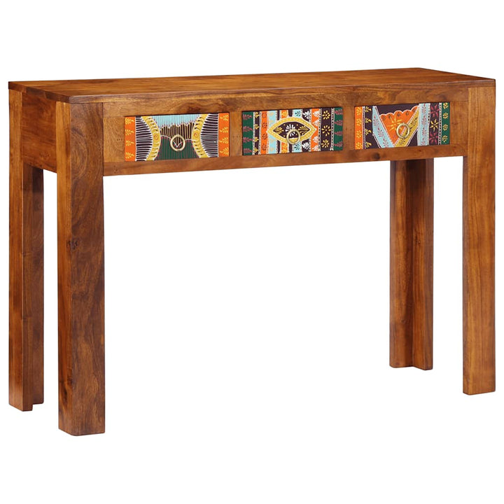 konsolbord 110x35x75 cm massivt akacietræ