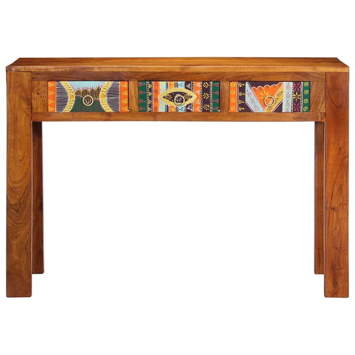 konsolbord 110x35x75 cm massivt akacietræ
