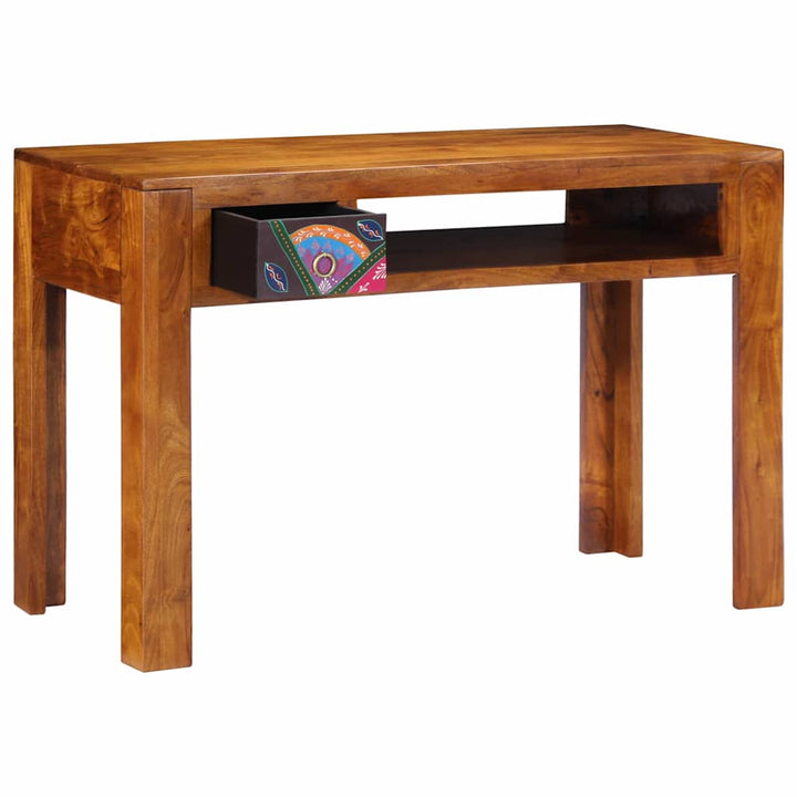 Skrivebord med skuffe med opbevaring Brun 110 x 50 x 73 cm