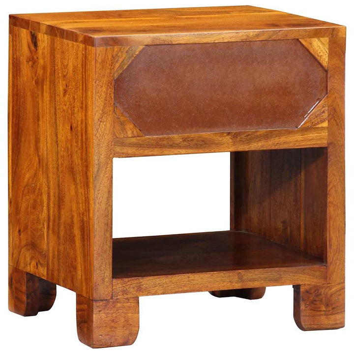 Sideboard Flerfarvet 40 x 35 x 45 cm Massivt akacietræ